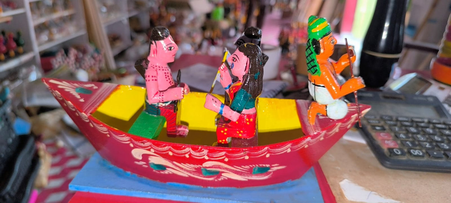 Etikoppaka boat couple