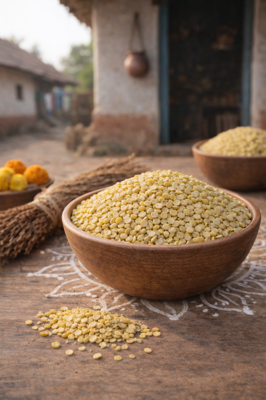 Organic Toor Dal | Unpolished Pigeon Pea | Traditional Village Sourced | Natural & Pure