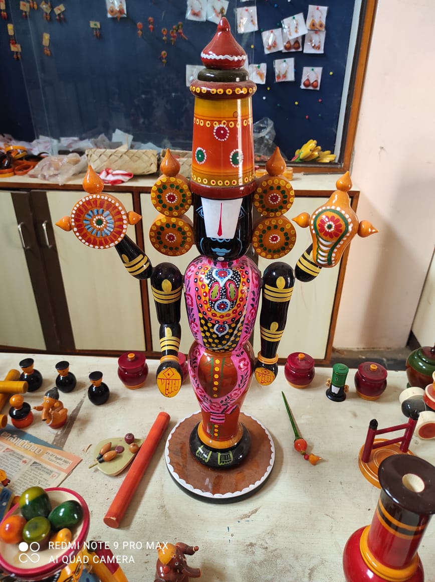 Etikoppaka   sri venkateswara swami fully decorative